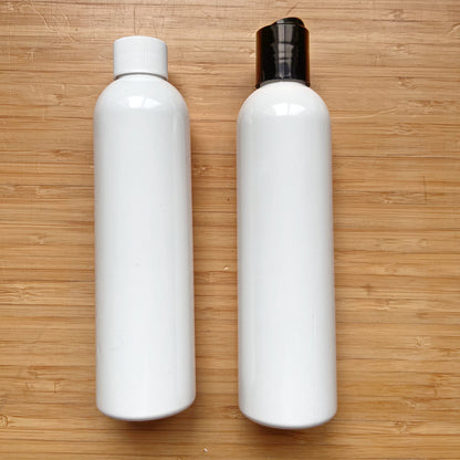 Bouteille Cosmo plastique PET blanc 8oz - 24/410