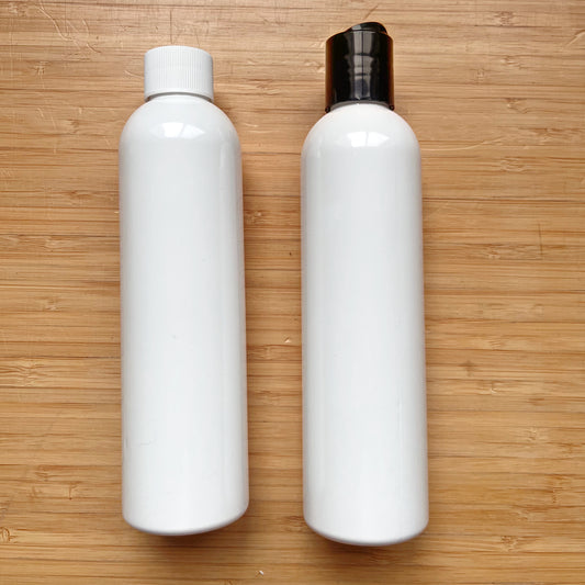 Bouteille Cosmo plastique PET blanc 8oz - 24/410