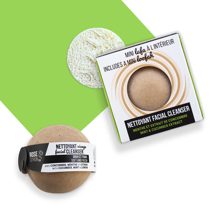 Nettoyant pour le visage en barre (Concombre et menthe) image 2