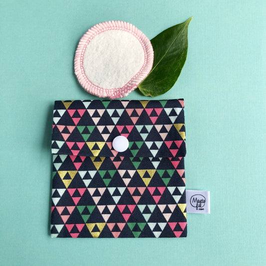 6 Cotons démaquillants lavables avec pochette de rangement image 0