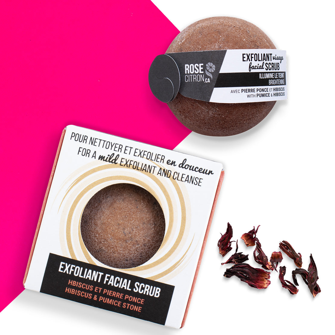 Exfoliant visage à l'hibiscus en barre image 2