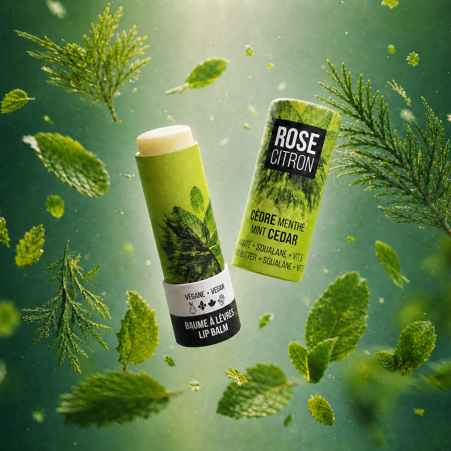 NEW! Lip balms with vitamin E and squalane - cardboard packaging