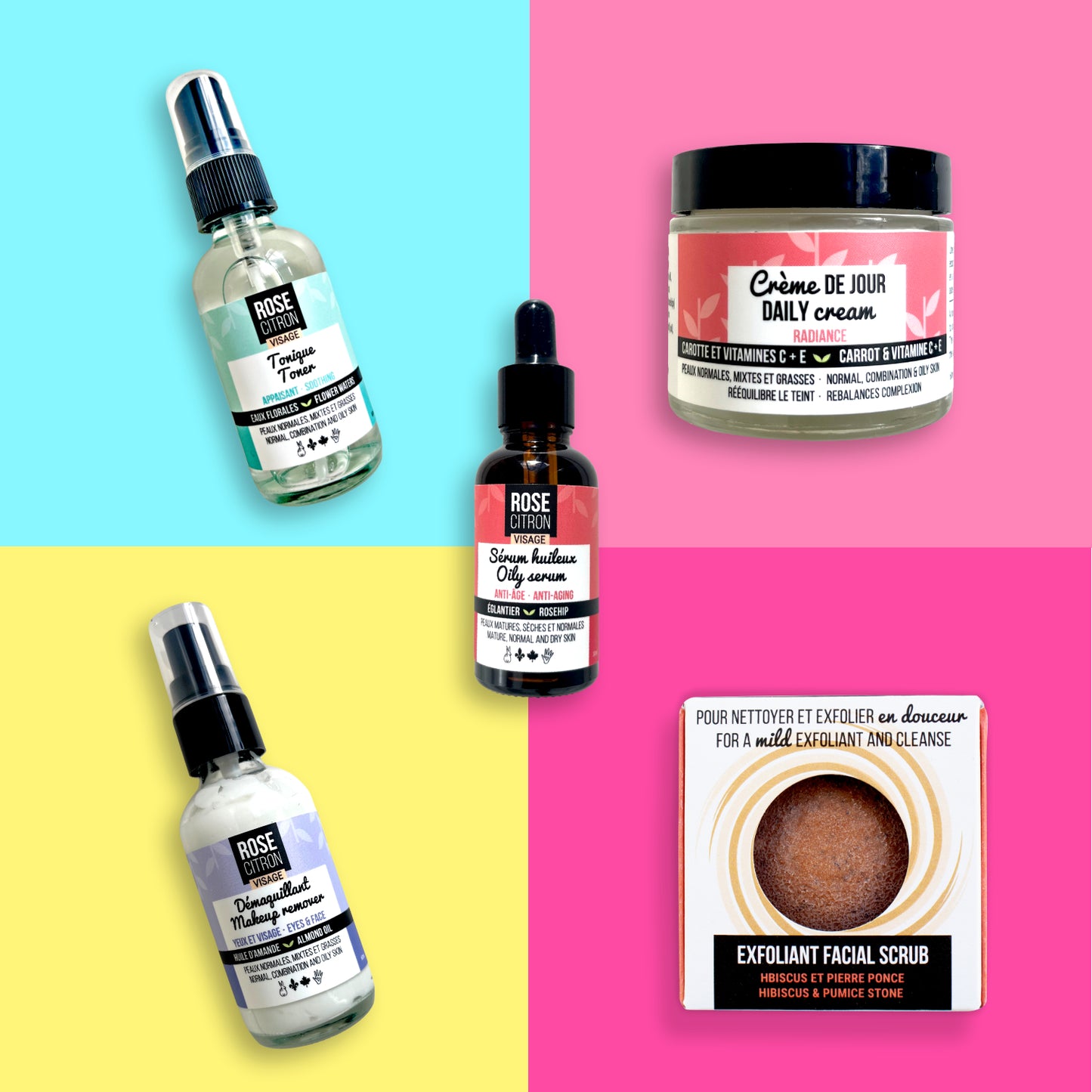 Ensemble complet pour le visage pour peaux matures