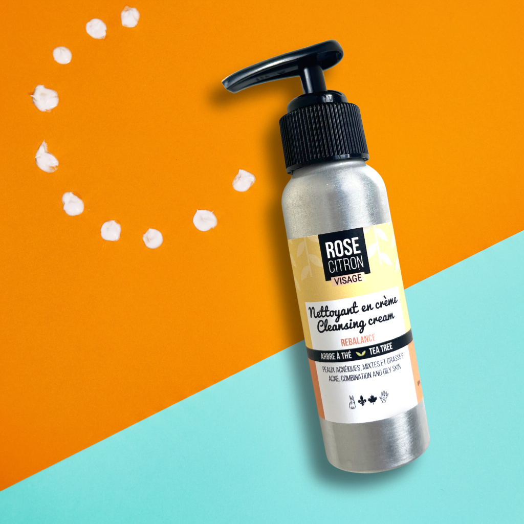 Nettoyant visage en crème pour peaux acnéiques (Pamplemousse et melaleuca)