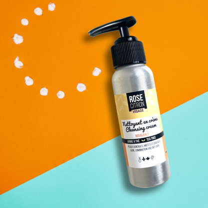 Nettoyant visage en crème pour peaux acnéiques (Pamplemousse et melaleuca)