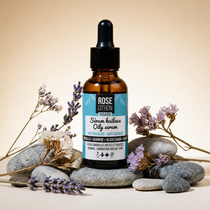 Sérum anti-rougeurs avec chanvre et nigelle