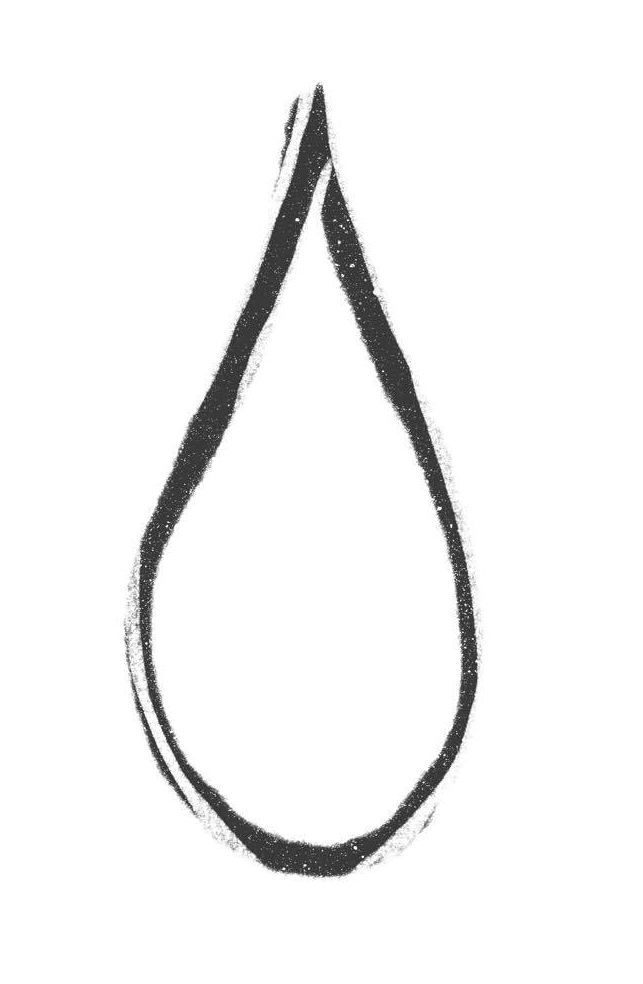 Goutte d'eau - illustration ROSECITRON produits de soins naturels